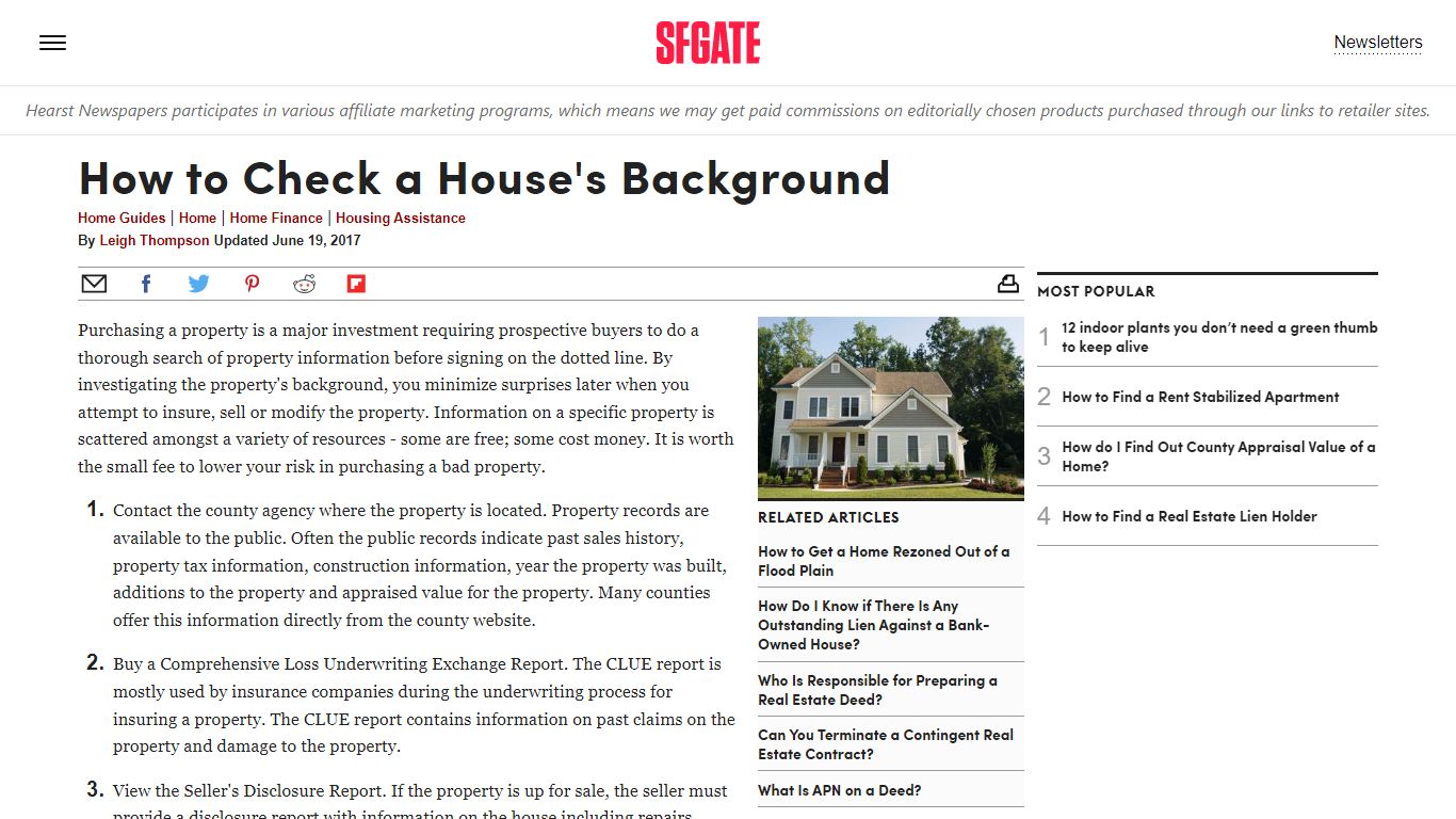 How to Check a House's Background | Home Guides | SF Gate